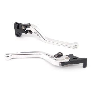 Imagem de Manete Esportivo Longo Stark Race Suzuki Yes 125 Yes125, PRATA