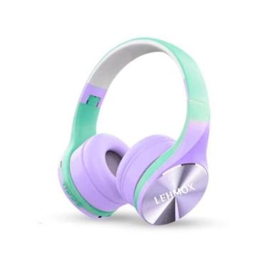 Imagem de Fone de ouvido s/ fio bluetooth graves extras lehmox lef-1060 verde/li