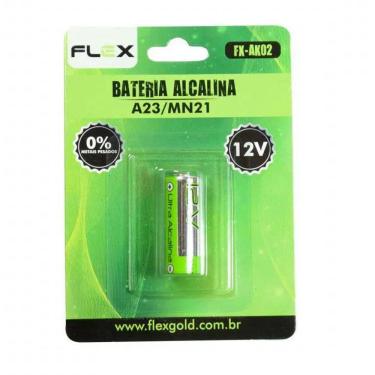 Imagem de Bateria Alcalina Flex Cartela Com 1 Unidade 23A -12V Fx-Ak02