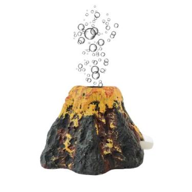 Imagem de Enfeite Vulcão Pequeno para Aquário c/ pedra porosa - Acquapex