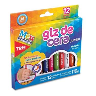 Imagem de GIZ CERA JUMBO 12 CORES SUMMIT