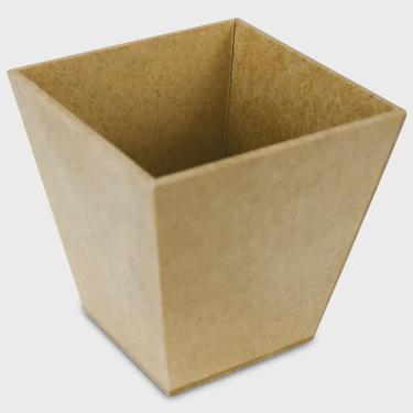 Imagem de Cachepo de mdf Madeira Crua 9 x 9 x 9 cm