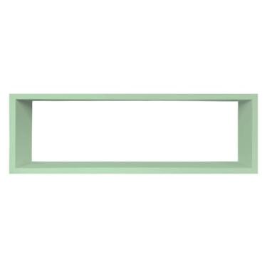 Imagem de KIAGA, Nicho Decorativo Colorido em Mdf Laqueado para Parede - 20x60x12cm Cor:Verde Paraíso;Tamanho:20X60X12 CM