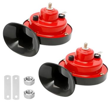 Imagem de Bittwee 2 buzinas de trem 300DB super altas, kit de substituição de buzina de ar de caracol duplo à prova d'água de 12 V, acessórios de alto-falante para veículos elétricos, universal para captador de