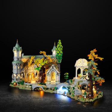Imagem de Vaodest Led Light for Lego 10316 The Lord of The Rings: Rivendell Building Blocks Model,Design and Configuration Compatible with Model 10316(Led Light Only, Not Building Block Kit)