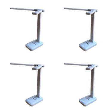 Imagem de 4 Abajur Luminária De Mesa Articulável 20 Leds Recarregável - Idea