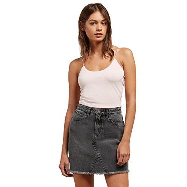 Imagem de Volcom Blusa feminina Mojo Dojo Cropped Cami, Rosa claro, M