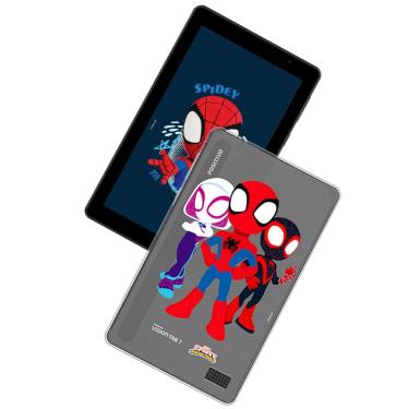 Imagem de Tablet Tela 7&quot; Android 14 Go 64GB 3GB RAM Positivo Vision Tab 7 Spidey Octa Core Preto