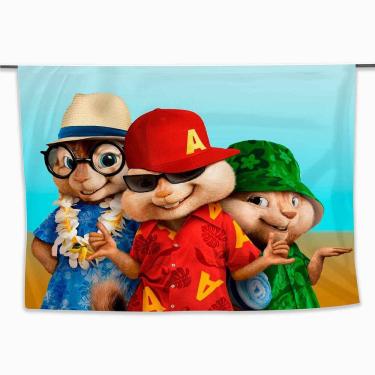 Imagem de Painel de Festa Retangular Alvin e os Esquilos 3,00x2,00 Metros - Fera Print