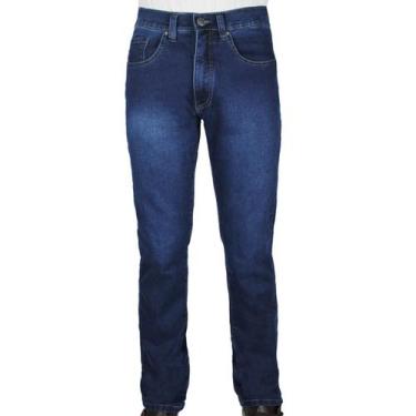 Imagem de Calça Jeans Masculina com Elastano - R7, 40, Azul destroyed, Used