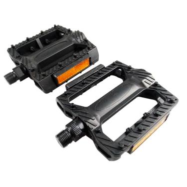Imagem de HOUSON Pedais de bicicleta, pedais antiderrapantes MTB (121 x 94 x 29 mm) com refletores para BMX, MTB e bicicletas de estrada PL008