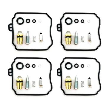 Imagem de Kit de reparo de carburador de motocicleta para Yamaha XV250 XVS650 V-Star Virago Route junta de agulha flutuante para motor de motocicleta XV 250 650 (4 conjuntos)