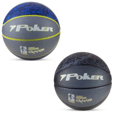 Imagem de Bola de Basquete Grafite Profissonal Tamanho 7 Quadra Outdoor High Frequency Poker