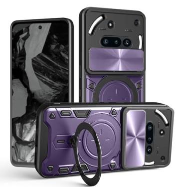 Imagem de Elubugod Capa compatível com Nothing Phone 3A, com capa de lente de câmera deslizante compatível com Nothing Phone 3A A059 capa roxa