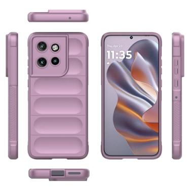 Imagem de Elubugod Capa compatível com Motorola Moto G75 5G, capa roxa para celular TPU compatível com Motorola Moto G75 5G XT2437-2