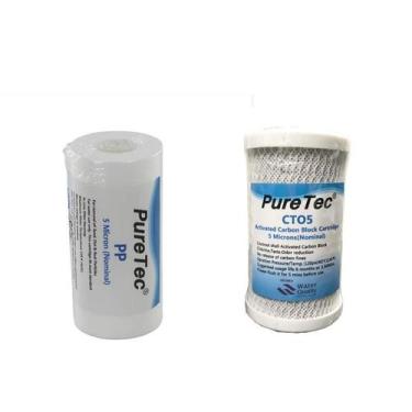 Imagem de Kit par de Refil Filtro De Água Smart 5 Kemflo hoken - Pure Tec