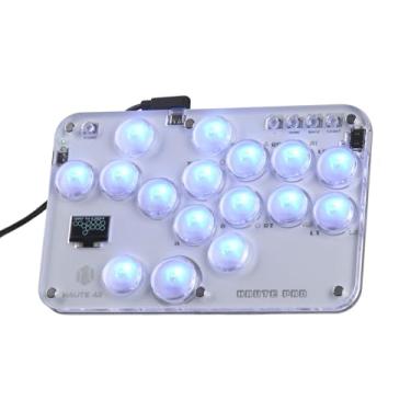 Imagem de Haute42 Leverless Controller Arcade Stick: S16 Leverless Controller with Kailh Crystal Low-Profile Switches,Leverless Arcade Controller Street Fight for PC/PS3/PS4/Switch Support Hot Swap & SOCD