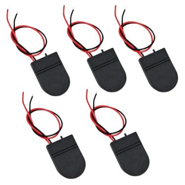 Imagem de Podazz 2 peças CR2032 caixa de bateria botão caixa de bateria com conector de interruptor de contêiner