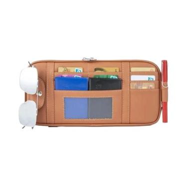 Imagem de Universal Auto Viseira De Sol Organizador Caixa Armazenamento Óculos D