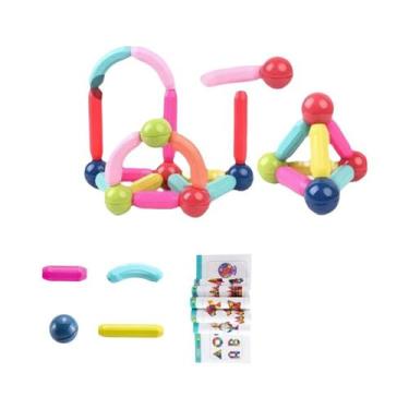 Imagem de Blocos De Construção De Varinha Magnética Infantil Presente De Brinque