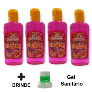 Imagem de Kit 4 Cheirinho Concentrado Desinfetante Limpeza Essência Casa 140ml M