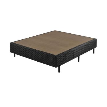 Imagem de Somiê Eco Bordado Casal 138X198X40Cm Ecoflex Preto