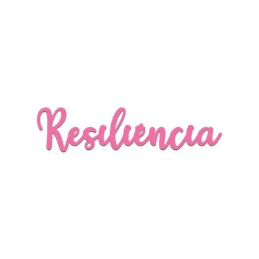 Imagem de Arte Resiliência 38cmx9cm - Cria Arte Laser Rosa