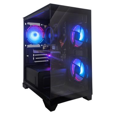 Imagem de Computador Gamer CertoX STREAM AMD AQ 1010 TC AMD Ryzen 5 4500 Radeon RX550 8GB DDR4 256GB SSD C/3 Fans Linux