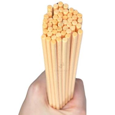 Imagem de Kit 50 Varetas Fibra Algodão 3mm Aromatizador Ambiente Sala Difusor Pe