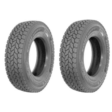Imagem de Kit 2 Pneus 215/75R17.5 Borrachudo Misto 16 Lonas 135/133J Robusto A2 Xbri