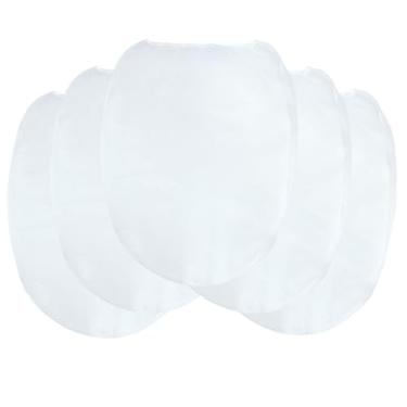 Imagem de Hordion Pacote com 10 sacos de filtro de tinta, coador balde de 5 galões, sacos de filtro de tinta de malha fina branca com cordão elástico abertura superior para jardinagem de pintura