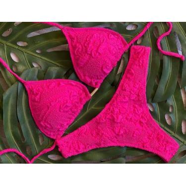 Imagem de Biquíni poliamida texturizado pink - Q onda azul 