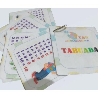 Imagem de Tabuada Plastificadas - T&D Jogos Educativos