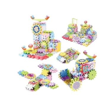 Imagem de Blocos de Construção com Engrenagens Elétricas, 175 Peças, Brinquedo Educativo DIY