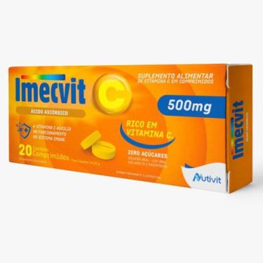 Imagem de Vitamina C 500 mg Ácido Ascórbico Imunidade Energia Nutivit