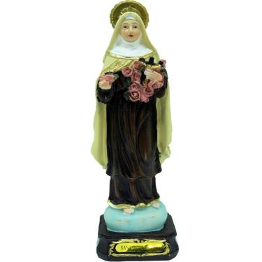 Imagem de Estatueta Imagem De Santa Teresinha Enfeite Em Resina 16cm