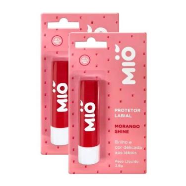 Imagem de Kit 2 Protetor Labial Mió Sabor Morango Shine 3,6g