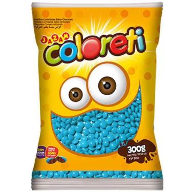 Imagem de Confeito Chocolate Azul Coloreti 300g - Jazam