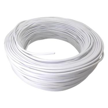 Imagem de Fio 6mm 100m Flexivel Rolo De Fio 6mm Eletrico - Cabo Flex, Branco