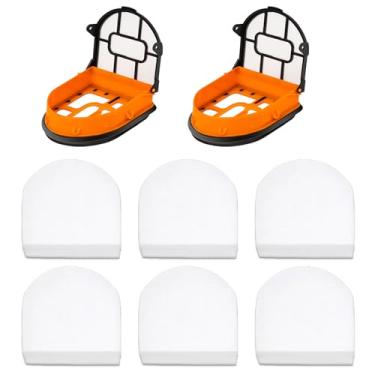 Imagem de Filtros de espuma de substituição para WD101 WD201 WD100 WD200 AW302 AW201 AW261 WD160 WD161 AW161 e MessMaster WD261 Shark HydroVac XL Peças de aspirador de pó 3 em 1 # WDB1, WDB2, W DFF1, W DFF2