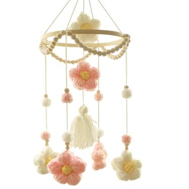 Imagem de Móbile para Bebé e Criança Pequena | Flores Trançadas Para Berço - Brinquedo Sensorial Calmante Decoração Colorida para Quarto Sala de Estar Janela Parede de Casa