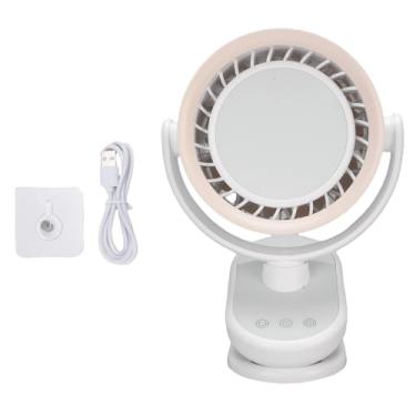 Imagem de Garosa Tilt Film Fan 100 Velocidades Mini Clipe de Desktop USB No Ventilador de Resfriamento Silencioso Montado na Parede Com Opções de Montagem Versátil de Design Seguro para (WHITE)