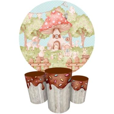 Imagem de Trio Capas Cilindro + Painel Sublimado 1,50m Páscoa (K1PSC008)