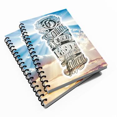 Imagem de 10 Cadernetas Frases 48 fls O Senhor é Meu Pastor