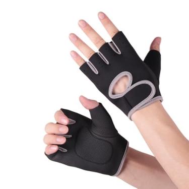 Imagem de Luva Antiderrapante para Musculação e Academia – Unissex Feminina e Masculina, Ideal para Ginástica e Treinos Funcionais(cinza)