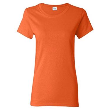 Imagem de Gildan Camiseta masculina G2000 ultra algodão adulto, Pequeno, laranja, P