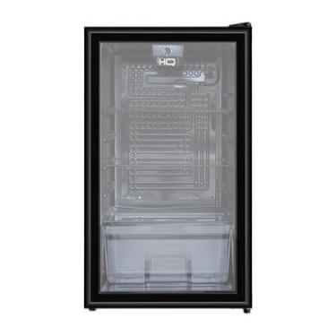 Imagem de Frigobar Expositor Vertical HQ Vidro Duplo, 95 Litros, 127V, Preto - Hq-95fbpv