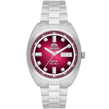 Imagem de RELOGIO ORIENT AUTOMATICO VERMELHO METAL PRATA YN6SS004 W1SX