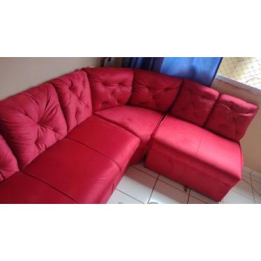 Imagem de Canto em L 6 lugares 210 x 180 Suede - Canto Softer 