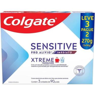 Imagem de Creme Dental Colgate Sensitive Pro Alivio Imediato 3 Unidades de 90g